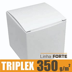 Caixinha padrão 5x5x5 cm em triplex branco 350g - 25 unidades
