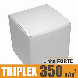 Caixinha padrão 6x6x6 cm em triplex branco 350g - 25 unidades
