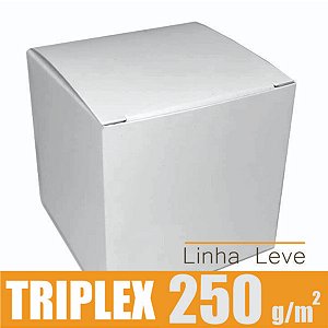 Caixinha padrão 7x7x7 cm em triplex branco 250g - 25 unidades