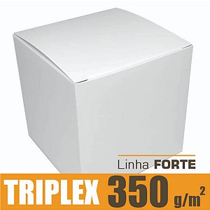 Caixinha padrão 10x10x10 cm em triplex branco 350g - unitário