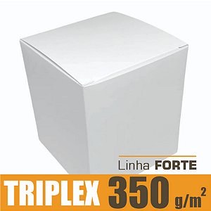 Caixinha padrão 8x8x9 cm em triplex branco 350g - unitário