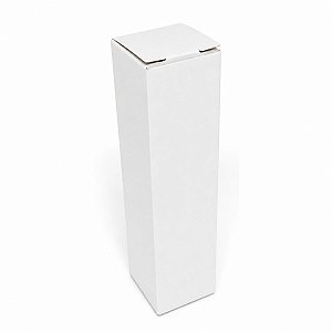 Caixinha 2,5x2,5x11 cm em triplex branco 300g - 50 unidades