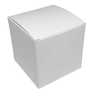 Caixinha para pote "La Pianezza 210" - 7,5x7,5x7,5 cm em triplex branco 300g - 25 unidades