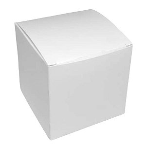 Caixinha para "Pote Patê 122" - 6,5x6,5x6,5 cm em triplex branco 300g - unitário