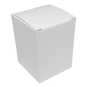 Caixinha para "Pote Geleinha com rolha" - 4,5x4,5x6 cm em triplex branco 300g - 25 unidades
