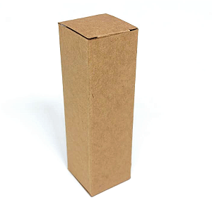 Caixinha 3x3x10 cm em kraft natural 250g - 25 unidades