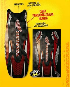 Capa Banco Moto Honda Personalizada Titan/Fan