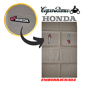 Capa Banco Emborrachada Antderrapante Honda Bege