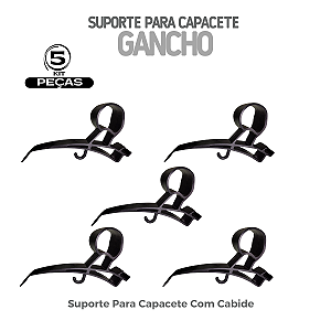 Suporte Expositor De Capacete Pra Painel Canaletado (5pçs)