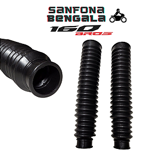 Sanfona Bengala Nxr Bros Nxr Bros 160 - 21 Dentes Fina Preta