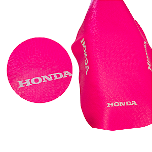 Capa Banco Moto Honda Rosa Pop Biz Bros