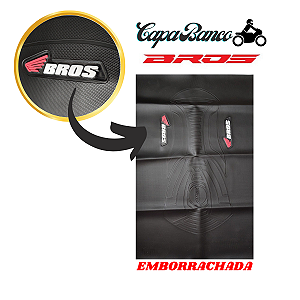 Capa Banco Emborrachada Antderrapante Bros Preta Kit 5 Und