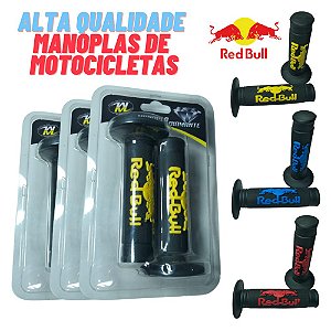 Manopla Punho Moto Personalizada Titan 150 125 Fan Yes Ybr Redbul