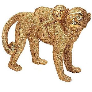 ESCULTURA MACACO EM POLIRRESINA