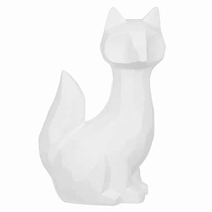 ESCULTURA DECORATIVA POLIRESINA BRANCO MATE