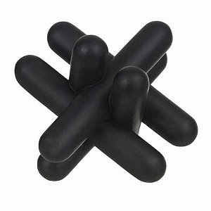 ESCULTURA DECORATIVA POLIRESINA CORDA PRETO