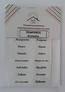 Etiquetas Adesivas Para Organizar Os Temperos