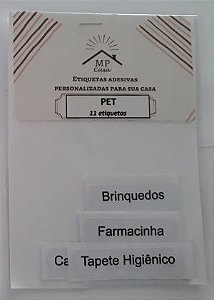 Etiquetas Adesivas Para Organização Pet