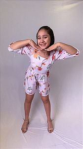 Macaquinho Floral Branco