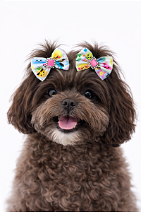 2 Laços Para Penteado Pet