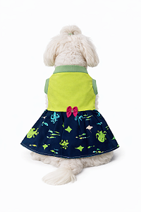 Roupa Pet em Malha M - Vestido (Medidas na Descrição do Anúncio)