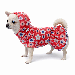 Vestido em Soft com Capuz - Tamanho G