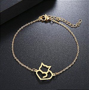 Pulseira em Aço Inoxidável cor Dourada