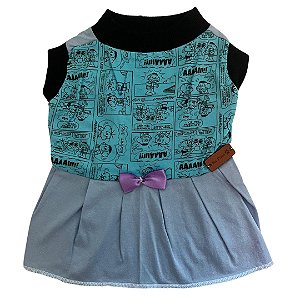 Roupa Pet em Malha P - Vestido (Medidas na Descrição do Anúncio)