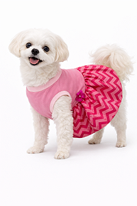 Vestido Pet em Malha G (Medidas na Descrição do Anúncio)