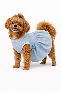 Vestido Pet em Malha GG (Medidas na Descrição do Anúncio)