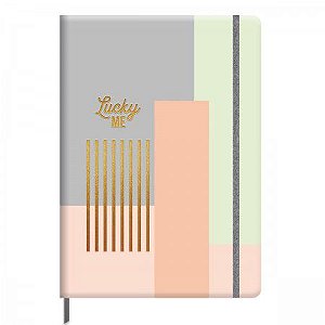 Caderno Capa Dura  Pontilhado 80fls Lucky Me