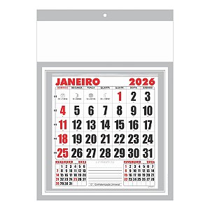 Calendário Folhinha de Parede