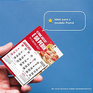 Bloco de Calendário 2026 Tipo Postal