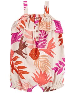 Romper Carter's Floral Botões