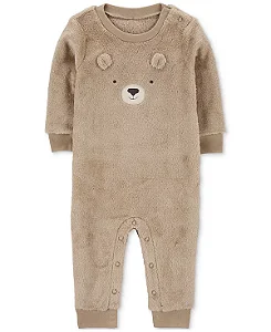 Macacão Carter's Pelinho Urso Marrom