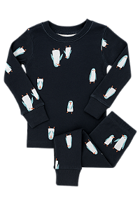 Pijama Carter's 2 Peças Pinguim Preto