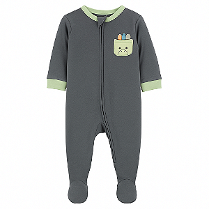 Macacão Koala Baby Malha Chumbo