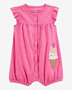 Romper Carter's Malha Sorvetinho Rosa