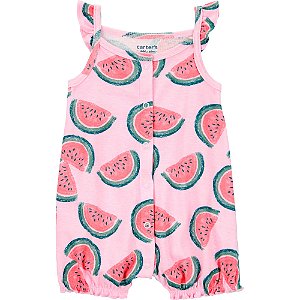 Romper Carter's  Malha Melancia Rosa