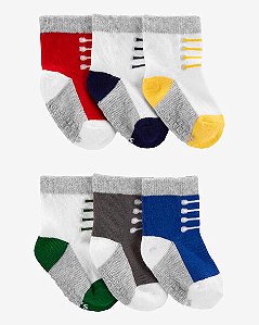 Kit Meia Carter's 6 Pares Masculino Tênis