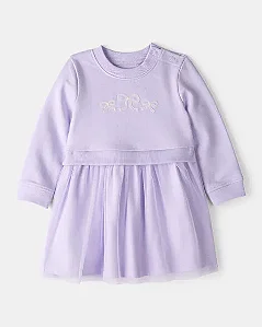 Vestido Carter's 2 Peças Lilás Laços com Tulle