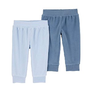 Kit Calça Carter's 2 Peças Fleece Azul