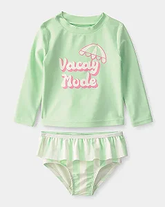 Conjunto Praia Carter's 2 Peças Verde Lima Vacay Mode