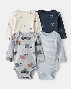 Kit Body Carter's Longo 4 Peças Mescla Caminhões