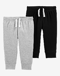 Kit Calça Carter's 2 peças Preta e Cinza