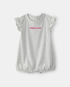 Romper Carter's Malha Cinza Momma's Mini