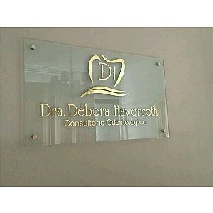 Placa de Acrílico Personalizada para Logomarca – Tamanho 80x50 cm