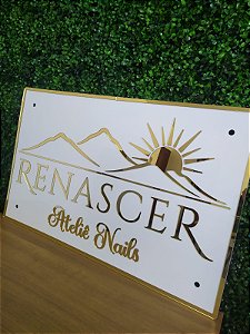 Placa de Acrílico Personalizada para Logomarca – Tamanho 100x50 cm