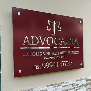 Placa de Acrílico Personalizada para Logomarca – Tamanho 120x60 cm