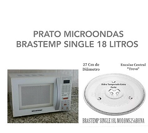Prato Microondas Brastemp Single 18 Litros